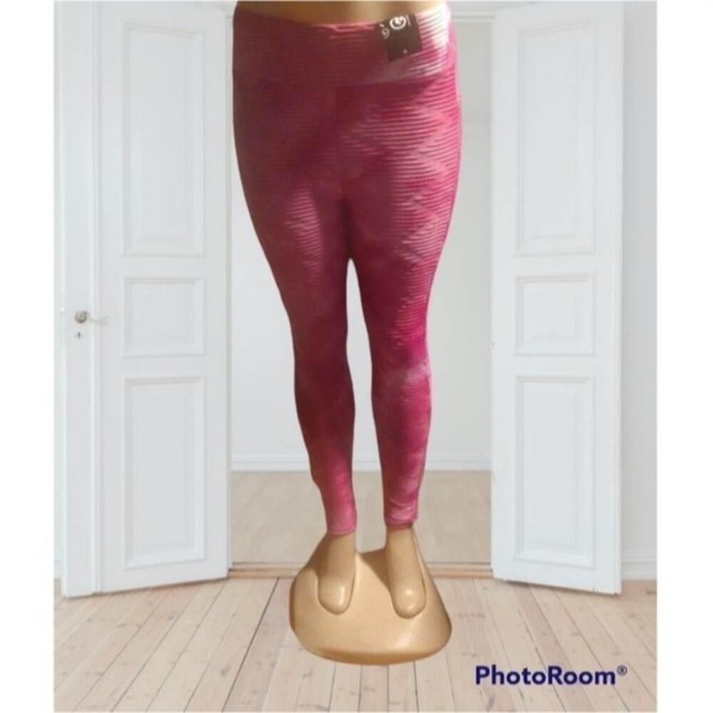 Pink Scrunchy Tik Tok Leggings L